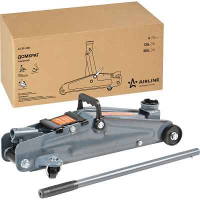 Airline Домкрат подкатной 3т (MIN - 135 мм, MAX - 380 мм) AJ-3F-385