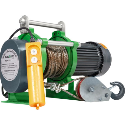 EURO-LIFT Лебедка электрическая KCD 300/600кг, 70/35м, U=220v, P1, 50HZ. 00019834