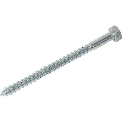 Tech-Krep Болт DIN 571 сантехнический оцинк 10x140 20 шт - коробка с ок. Tech-Kr 126563