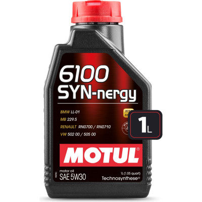 MOTUL Моторное масло 6100 SYN-NERGY 5W30 1л 107970