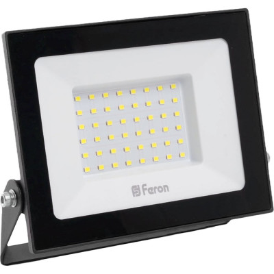 FERON Прожектор светодиодный 2835 SMD 50W 6400K IP65 AC220V/50Hz, черный, LL-921 32102