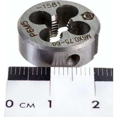 Туламаш Плашка М 6x0.75 Р6М5 6g ТМ 141218