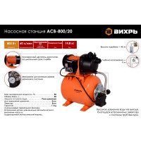 Вихрь Насосная станция АСВ-800/20 68/1/5