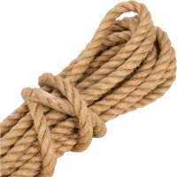 СИБРТЕХ Веревка джутовая,L 10 м,крученая,D 8 мм//,Рос 94013