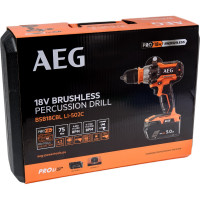 AEG Бесщеточная Дрель акк BSB18CBLLI502C 4935459396