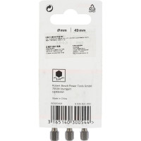 Бита Ph2 3 шт. (хвостовик шестигранный 1/4"; 49 мм; Extra Hart) BOSCH 2.607.001.528