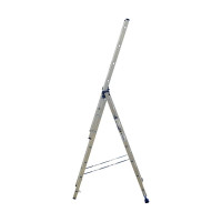 Лестница алюминиевая Алюмет 3х7 ступеней трехсекционная универсальная H3 5307