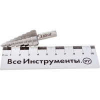 Сверло ступенчатое (6-20 мм; 8 ступеней; шаг 2 мм; ход 4.5 мм) по металлу Энкор 21620