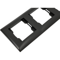 Трехместная рамка Volsten V01-14-A31-M, Magenta Nero, 9989