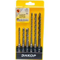 Набор буров 6 шт. (SDS+) Энкор 10996