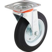 Колесо с вращающейся опорой и пластиной крепления (200 мм; 230 кг) Tellure rota 535106