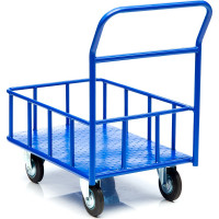 Тележка Стелла-техник платформенная, с бортом, 600х900мм, КПБ-300-125-К