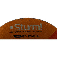 Диск отрезной по металлу (125х1,6х22,2 мм) Sturm 9020-07-125x16