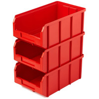 Пластиковый ящик Стелла-техник 342х207x143мм, 9,4 литра, V-3-красный