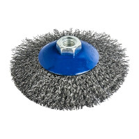 Кордщетка радиальная с наклоном мягкая (115 мм; М14) для УШМ ПРАКТИКА 773-354