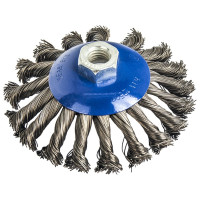 Кордщетка радиальная с наклоном витая (125 мм; М14) ПРАКТИКА 032-508