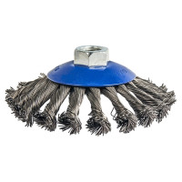 Кордщетка радиальная с наклоном витая (125 мм; М14) ПРАКТИКА 032-508