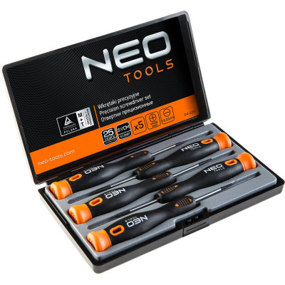 Набор прецизионных отверток NEO Tools 5 шт CrMo 04-225