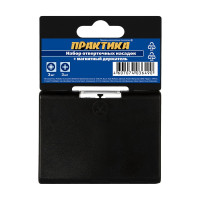 Набор бит (7 шт; PH; PZ; 25 мм + магнитный держатель) ПРАКТИКА 036-490