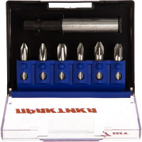 Набор бит (7 шт; PH; PZ; 25 мм + магнитный держатель) ПРАКТИКА 036-490