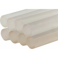 Клей белый, прозрачный (8 шт; 11х200 мм) для клеевого пистолета ПРАКТИКА 641-596