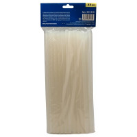 Клей белый, прозрачный (33 шт; 11х300 мм) для клеевого пистолета ПРАКТИКА 641-619