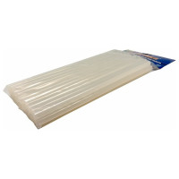 Клей белый, прозрачный (33 шт; 11х300 мм) для клеевого пистолета ПРАКТИКА 641-619