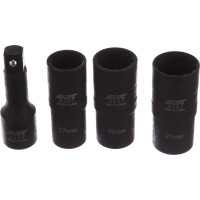 Набор двухсторонних головок для секретных болтов и гаек 17, 19, 21 мм, 4 предмета JTC 4267