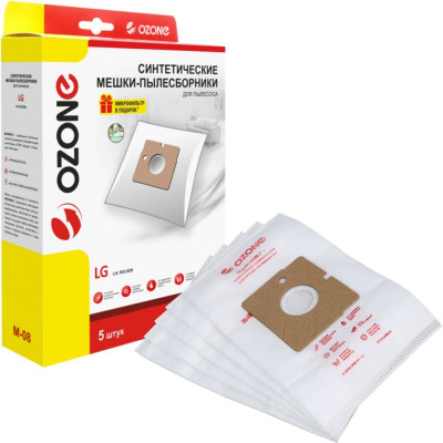 Мешки-пылесборники синтетические (5 шт; с микрофильтром) для пылесоса LG OZONE M-08