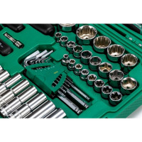 Универсальный набор инструмента, 150 шт, 1/4, 3/8 и 1/2 DR, SATA 09510