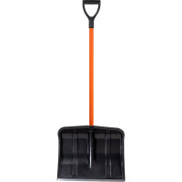 Снеговая пластиковая лопата Cicle Богатырь с алюм. планкой, металл. черенком и V-ручкой 4607156366965