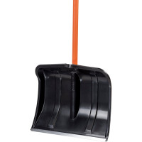 Снеговая пластиковая лопата Cicle Богатырь с алюм. планкой, металл. черенком и V-ручкой 4607156366965