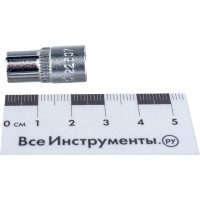 Головка торцевая 1/4” 07 12-ти гранная L=25мм JTC 22607