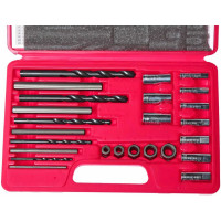 Набор экстракторов для болтов с сорванной внутренней резьбой 5-16 мм (25 штук, кейс) JTC 4733