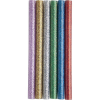 Клей для клеевого пистолета цветной (12 шт; 7х100 мм; 6 цветов) ПРАКТИКА 649-349