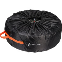Чехлы для колес Airline размер R 13-17", комплект 4 шт., цвет черный/оранжевый AO-WC-10