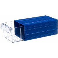 Пластиковый короб Стелла-техник 140х250х100мм, С-2-синий-прозрачный