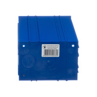 Пластиковый короб Стелла-техник 140х250х100мм, С-2-синий-прозрачный