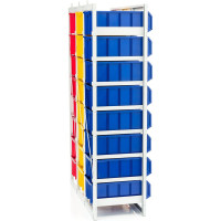 Стеллаж с направляющими Стелла-техник стационарный, 1 основная и 2 дополнительные, CP-4