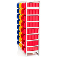 Стеллаж с направляющими Стелла-техник стационарный, 1 основная и 2 дополнительные, CP-4