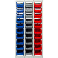 Стеллаж с направляющими Стелла-техник стационарный, 1 основная и 2 дополнительные, CP-3