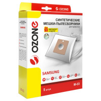 Мешки-пылесборники синтетические (5 шт; с микрофильтром) для Samsung OZONE M-03