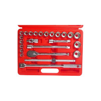 Набор двенадцатигранных торцевых головок 1/2" 10-32мм в кейсе 24шт JTC-T424B