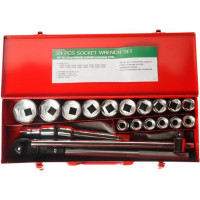 Набор шестигранных торцевых головок 3/4" 19-50мм 21шт JTC-H621M