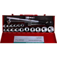 Набор шестигранных торцевых головок 3/4" 19-50мм 21шт JTC-H621M