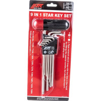 Набор Г-образных ключей TORX T10Н-Т50H 9шт JTC-3924