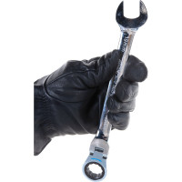 Комбинированный трещоточный шарнирный ключ 19мм JTC-3459