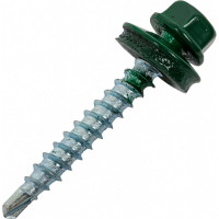 Кровельный саморез Daxmer 4,8x35 RAL 6005 сверло №1, 250 шт 00000303932