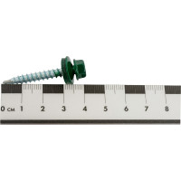 Кровельный саморез Daxmer 4,8x35 RAL 6005 сверло №1, 250 шт 00000303932