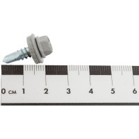 Кровельный саморез Daxmer 5,5x19 RAL 7004 сверло №3, 250 шт 00000304279